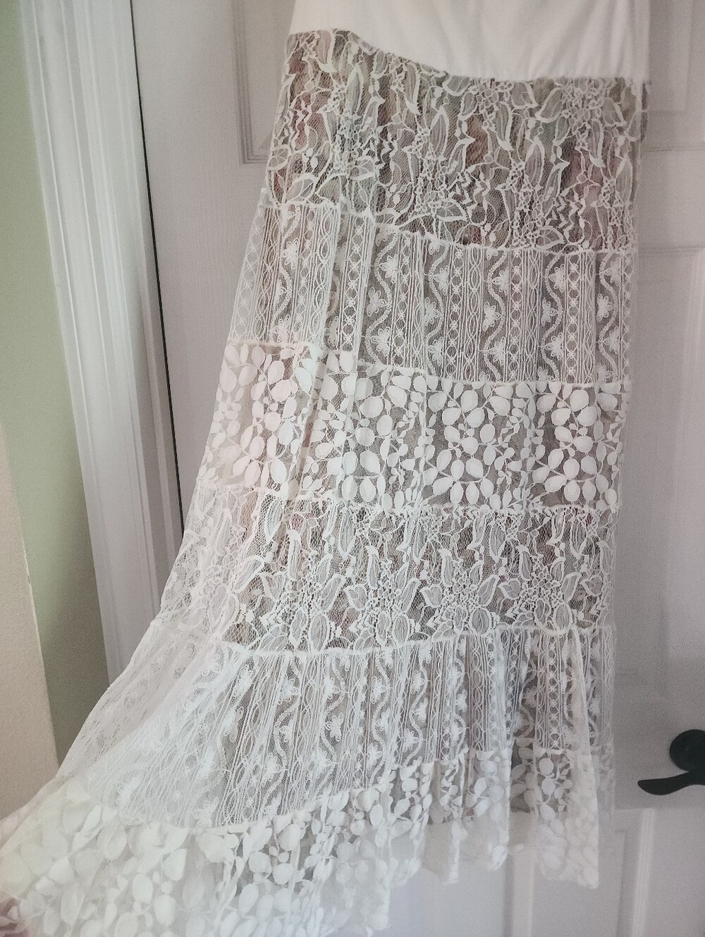 Free People Floral Lace Maxi Skirt - Picture 2 of 6